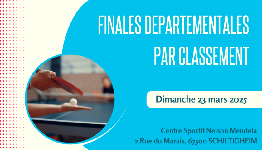 Finales départementales par Classement 2025 - CD67TT